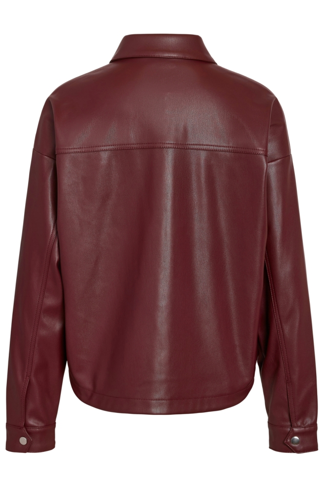 NMBETTIE LS PU SHIRT 27034745 WINDSOR WINE